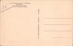 Valle de CPA del hueco el Eguzon Le lake Dam de la detencion y de los transformadores