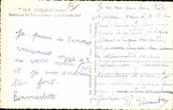 CPSM Issoudun Basilica of the Sacring Heart the great nave