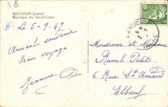 CPA Issoudun Basilica of the Sacring Heart