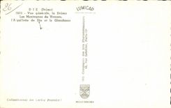 CPA Die View Drome mountains of Vercors the aglet of Die and Glandasse