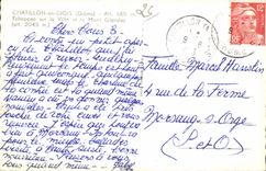 CPSM Chatillon in Diois Escaped on the city and the Mount Glandaz (alt 2045m)