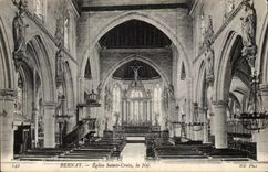 CPA Bernay Church Sainte Cross the nave