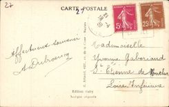 CPA Bernay Church Sainte Cross