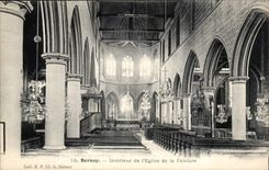 CPA Bernay Interieur de la l'eglise de la Couture