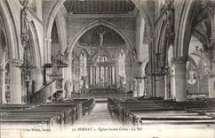 CPA Bernay Church Sainte Cross the nave