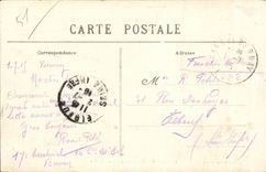CPA Bernay Eglise Sainte Croix la nef