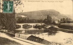 CPA Besancon les Bains Bridge of the Republic and Fort Bregille