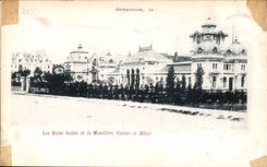 CPA Besancon saline baths of Mouillere Casino and hotel