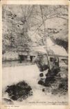CPA Besancon Arcier Cascades of the old mill