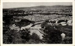 CPA Besancon Panorama taken of Chaudanne