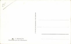 CPA Besancon Panorama taken of Chaudanne