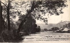 CPA Besancon les Bains Seen from of the walk Micaud Le stopping the bridge of Bregille and the citadel