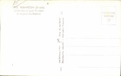 CPA Besancon Le Doubs the Vauban quay and the bridge of Leaf