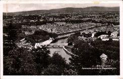 CPA Besancon Panorama taken of Chaudanne