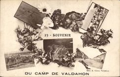 CPA Souvenir of the camp of Valdahon