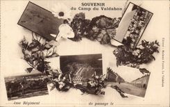 CPA Militaria Camp of Valdahon Souvenir