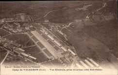 CPA Militaria Camp of Valdahon View taken in the plane