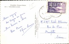 CPSM Border Free Swiss Cities the lake