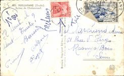 CPSM Vuillafans Ruins of Chateauneuf