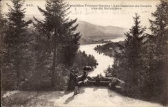 Free Swiss CPA Border basins of Doubs seen of the View-point