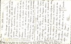 CPSM Crest Public garden of the Station and monument of Resistance