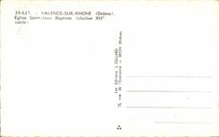 Valencia de CPSM en la Campana-torre 12ma de Saint Jean Baptiste de la iglesia de Rhone