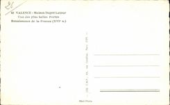 Casa Dupre Latour uno de la valencia de CPSM del renacimiento mas hermoso de las puertas de Francia (decimosexto)