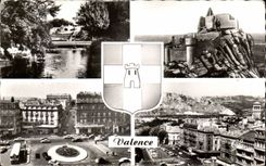 CPA Valence Le Parc Jouvet Ruines de Crussol pone la republica y que ocurrio V Hugo