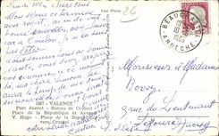 CPA Valence Le Parc Jouvet Ruines de Crussol pone la republica y que ocurrio V Hugo