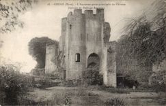 CPA Gisors Ancienne porte principale du chateau (epoque de Philippe Auguste)