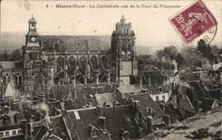 CPA Gisors La cathedrale vue de la tour du prisonnier