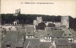 CPA Gisors Vue generale des tours