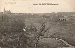 CPA Environs d'Evreux Conches Vue generale et vallee du Rouloir