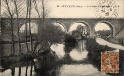 CPA Evreux Le viaduct of Harrouard