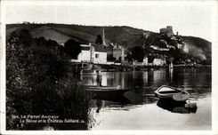 CPA Les Andelys Le petit Andely La Seine et le chateau Gaillard