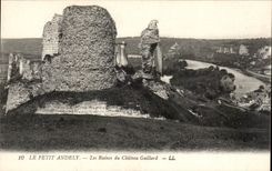 CPA Le petit andely Les ruines du chateau gaillard