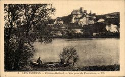CPA Andelys Strong Castle Seen from of the Morin Bridge
