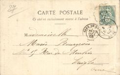 CPA Verneuil on Avre Turn and church of the Madeleine