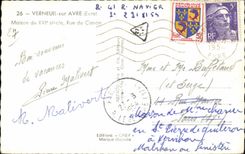 CPA Verneuil on Avre House of the 16th Street of Canon