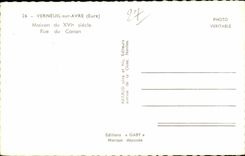 CPA Verneuil on Avre House of the 16th Street of Canon