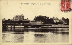 CPA Vernon the church seen of Right Bank