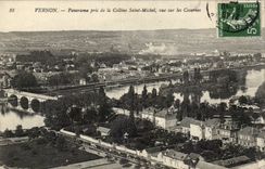 CPA Vernon Panorama taken of the hill Saint Michel seen on the barracks