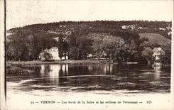 CPA Vernon edges of the Seine and hills of Vernonnet