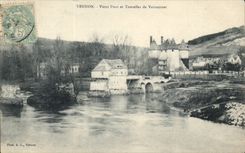 CPA Vernon Old bridge and turrets of Vernonnet