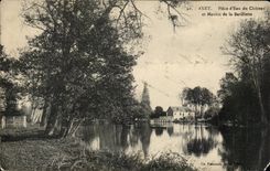 CPA Anet Piece d'eau du chateau et moulin de la Barillette