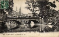 CPA Chartres Le new bridge
