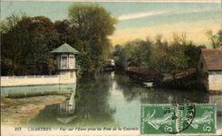 CPA Chartres Seen on the Eure taken of the bridge of Courtille