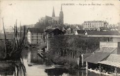 CPA Chartres Seen from of the bridge nine Laundrette