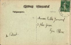 CPA Feurs Statue of colonel Combes