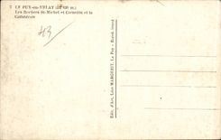 CPA Puy the rocks St Michel and Corneille and the cathedral